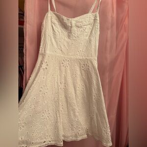 Forever 21 white eyelet lace dress